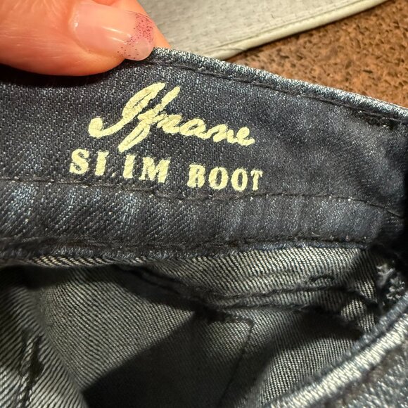 MEK DNM Dark Wash SLIM BOOT CUT 25 Women's Denim Jeans Retro Y2K Western - Picture 10 of 10